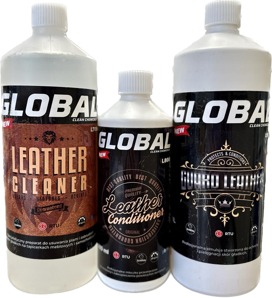 Набор Global для чистки и защиты кожаной мебели