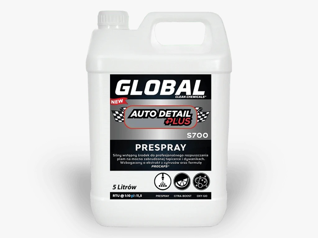 Уникальный пре-спрей для автомобильной обивки Global Prespray Auto Detail