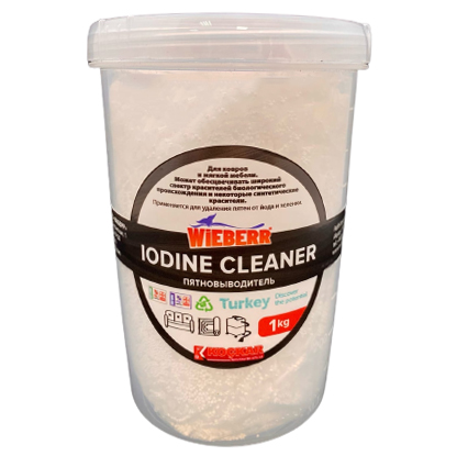 Пятновыводитель для удаления пятен йода и зеленки Wieberr Iodine Cleaner